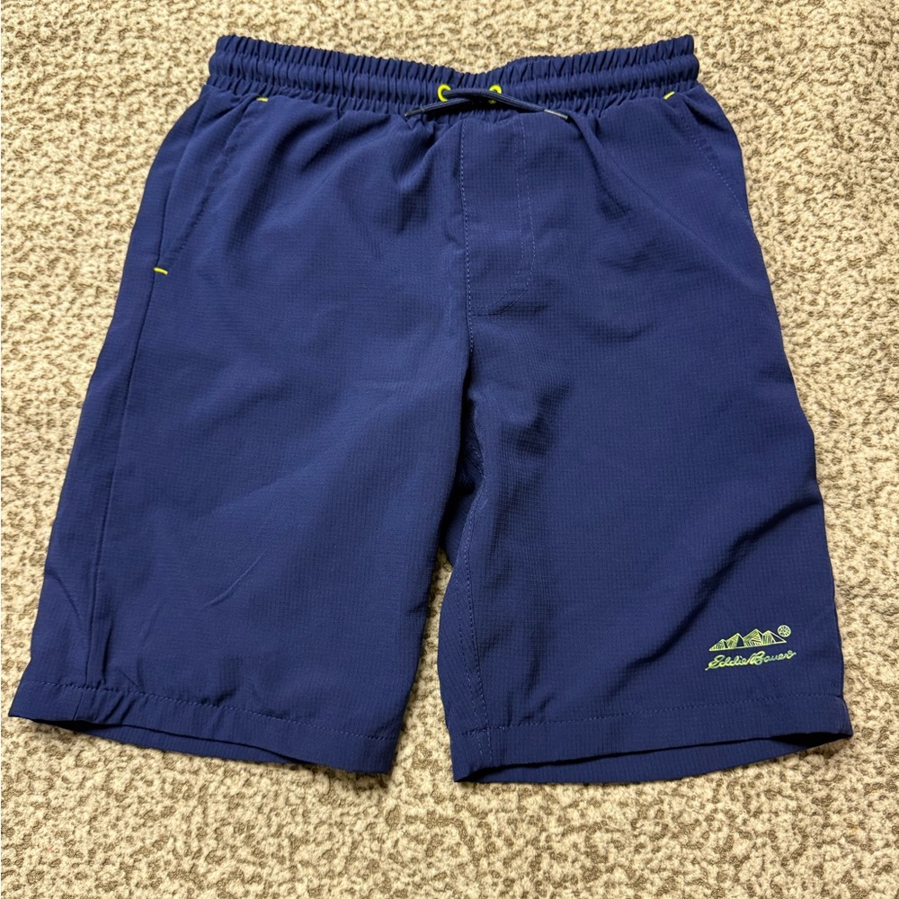 Eddie Bauer Kids Swim Trunks - Blue with Green Accents